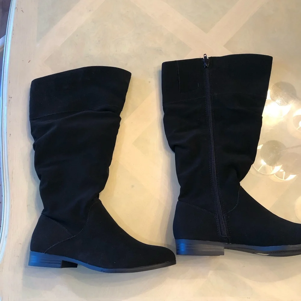 Style & Co. Black Over-The-Knee Stretch Boots